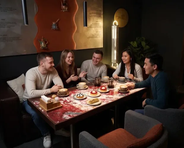 Meet with friends or have a business meeting